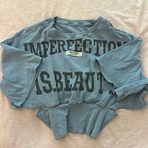 Designer Blue Tee Top